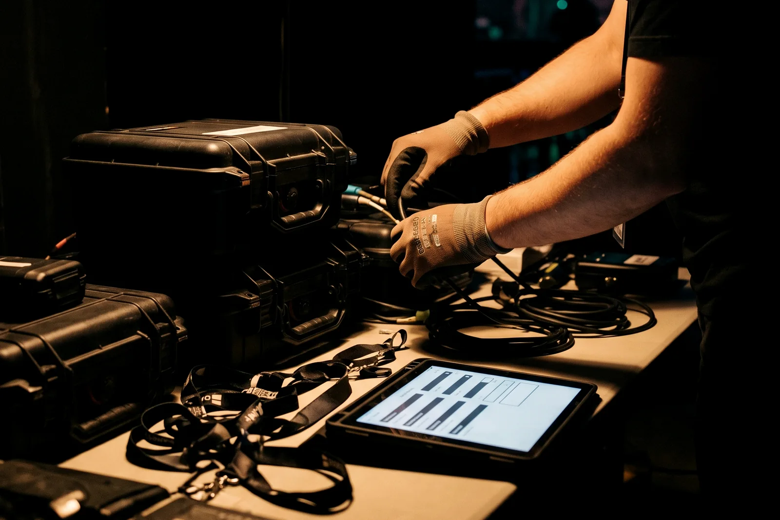 Operations and logistics behind a live event